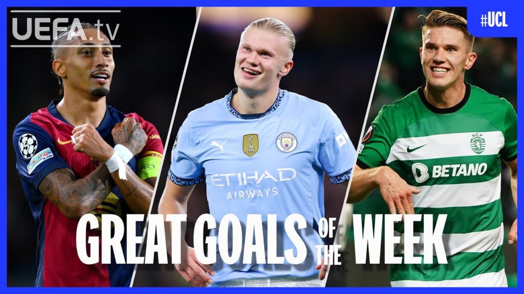 #UCL Great Goals Matchday 3 | Raphinha, Haaland, Gyökeres