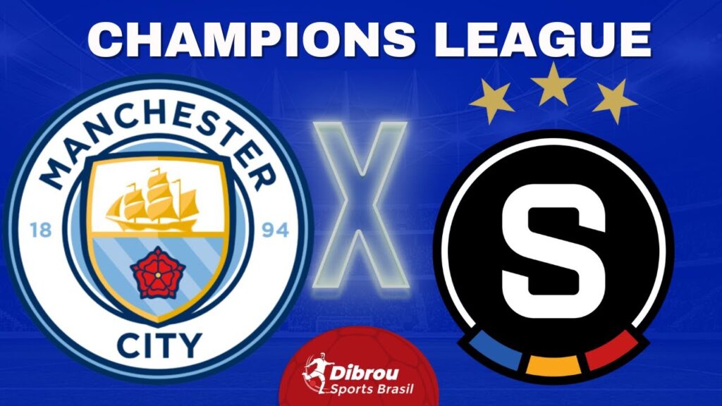 MANCHESTER CITY X SPARTA PRAGA AO VIVO CHAMPIONS LEAGUE DIRETO DO ESTÁDIO | RODADA 3 - NARRAÇÃO