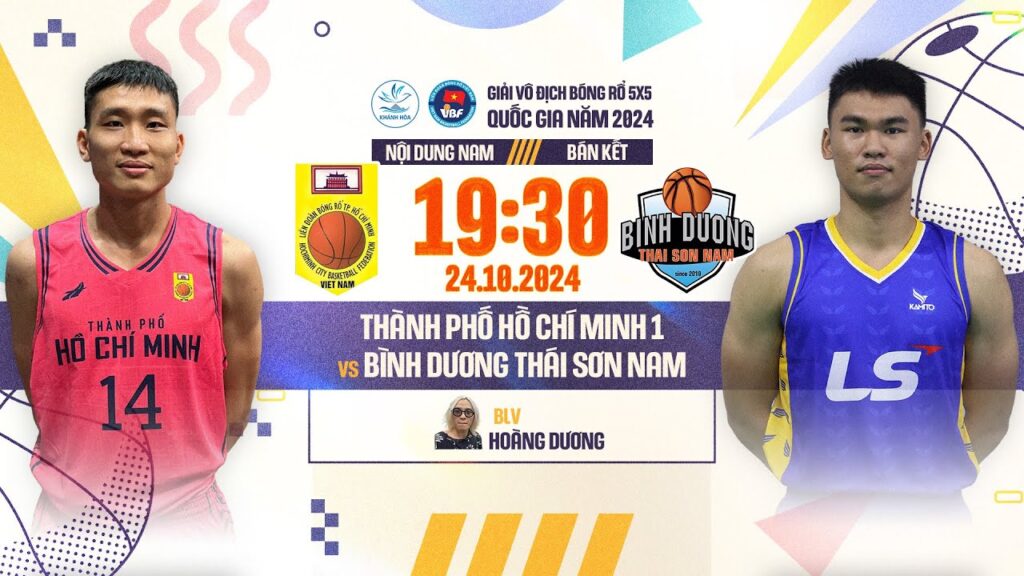 🔴 TRỰC TIẾP: TP HỒ CHÍ MINH 1 - BÌNH DƯƠNG THÁI SƠN NAM | BÓNG RỔ 5X5 QUỐC GIA 2024