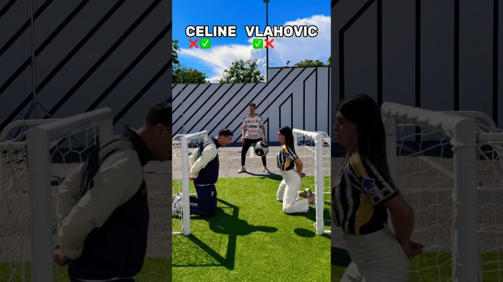 MINI GOAL HEADER GAME vs VLAHOVIC 😱🙈