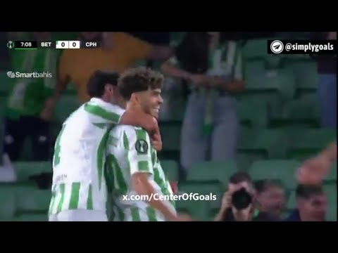 Abdessamad Ezzalzouli Amazing Goal,Real Betis vs FC København (1-0) All Goals and Highlights