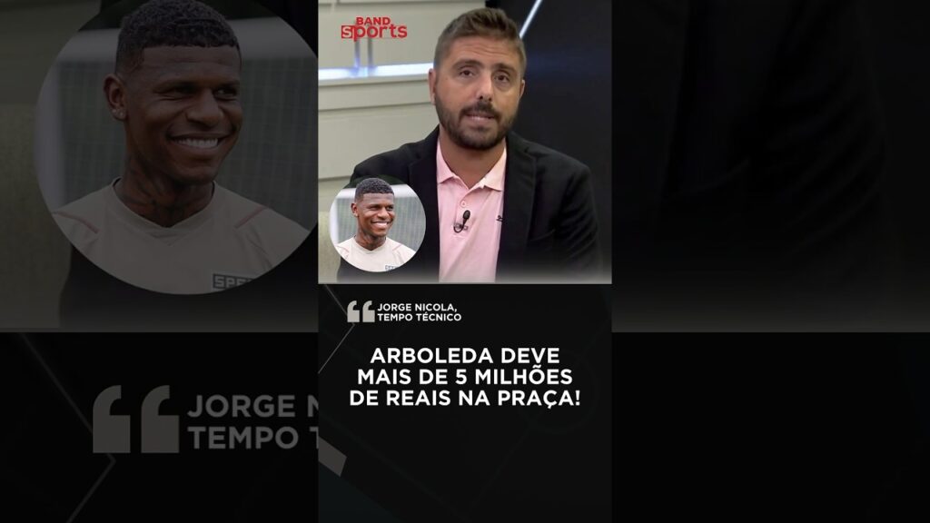 ARBOLEDA DEVE FORTUNA NO MERCADO E SPFC TOPA ZERAR DÍVIDA POR RENOVAÇÃO