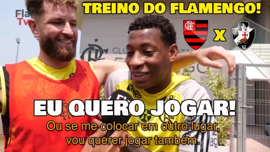 GONZALO PLATA VAI ESTREAR CONTRA O VASCO! TREINO DO FLAMENGO DE SÁBADO!