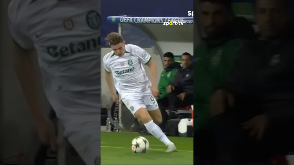 A recuperação de Debast 🤤 A finalização do Gyö 🤌 Foi assim o segundo dos Leões 🦁 #STUSCP #UCL