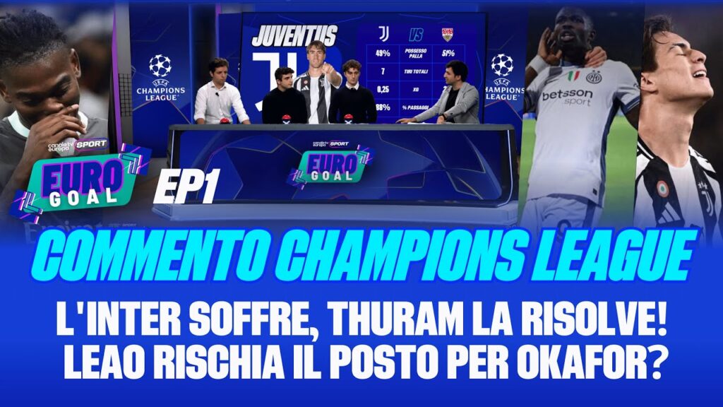 EuroGoal - EP1 | Commento #Champions | Thuram salva l'#inter! #Leao rischia il posto per Okafor?