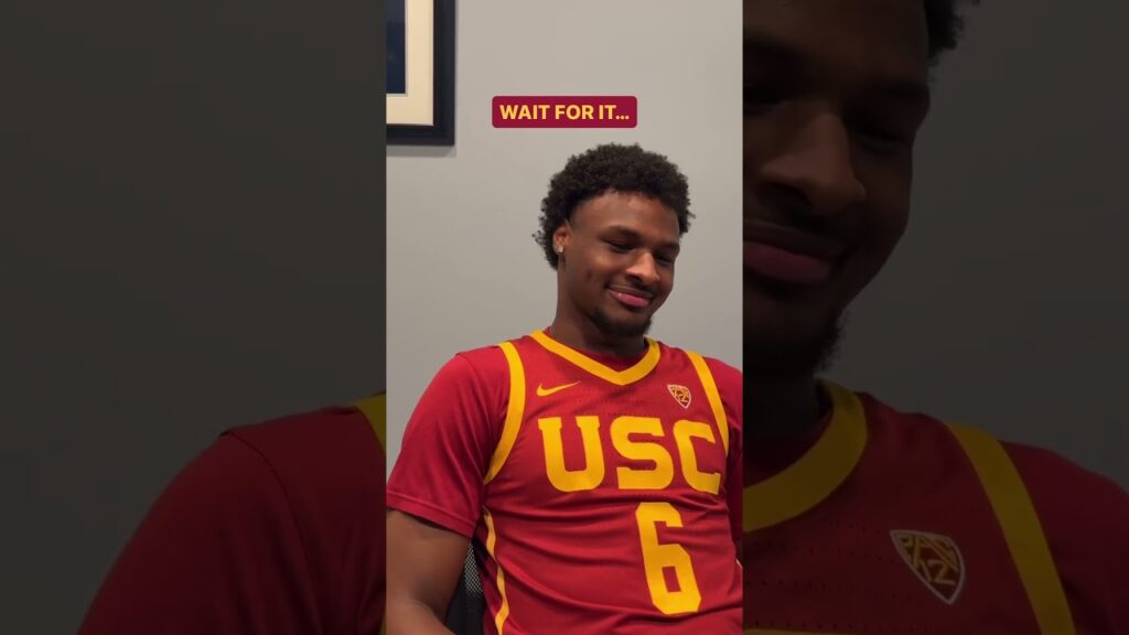 Bronny James shares his favorite player of all time #usc #shorts