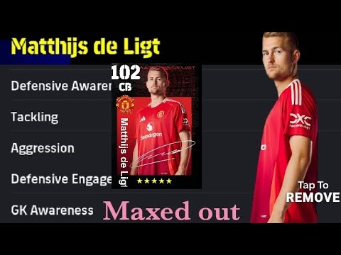 Matthijs de ligt Training Guide🔥 Matthijs de ligt  eFootball 2024 Mobile🎮 #efootball #gaming