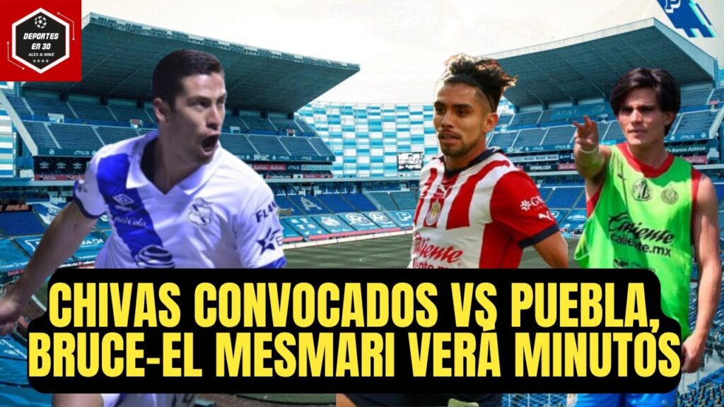 🚨Los CONVOCADOS para PUEBLA VS CHIVAS, PIOJO ALVARADO DESCARTADO
