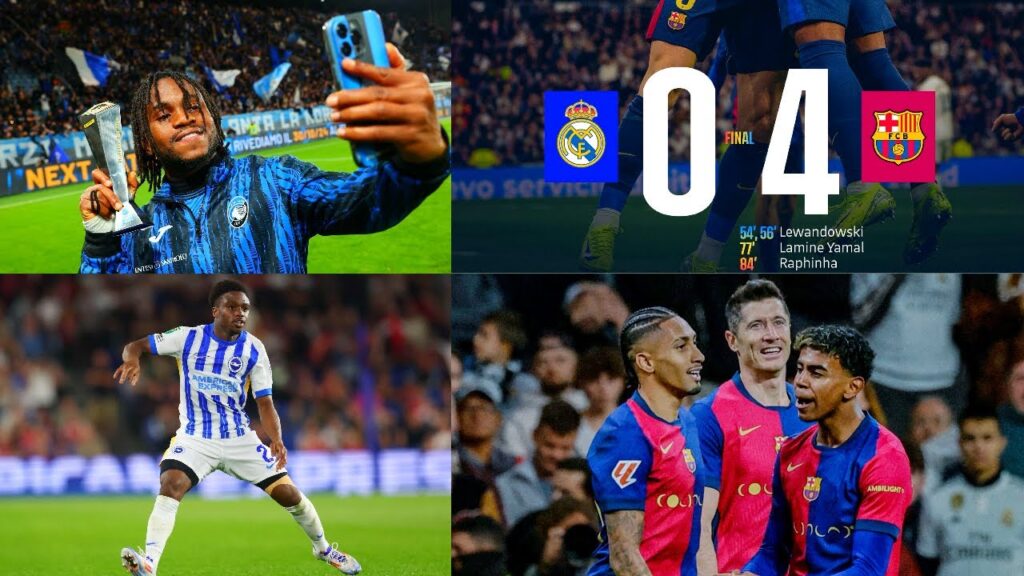 ADEMOLA LOOKMAN🇳🇬 TRENDING AFTER… TARIQ LAMPTEY’S🇬🇭 CAMEO, REAL MADRID 0-4 FC BARCELONA ANALYSIS