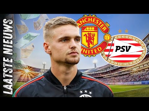 PSV MOET MANCHESTER UNITED LOEF AFSTEKEN MET KOMST EIGEN KENNETH TAYLOR