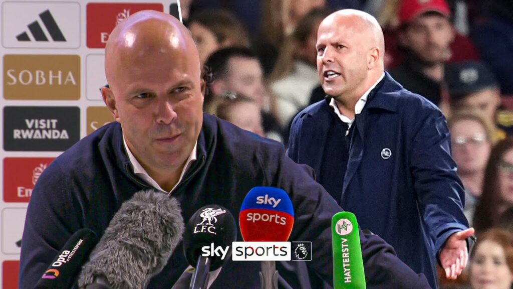 "This a ********* joke" 😅 | Arne Slot hilariously explains his booking against Arsenal