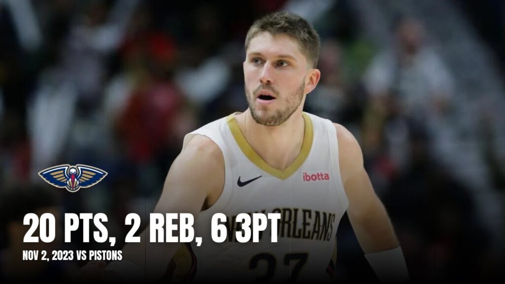 Matt Ryan (20 PTS, 2 REB, 6 3PT) Pelicans Highlights vs Pistons: All Possessions (11/2/23)