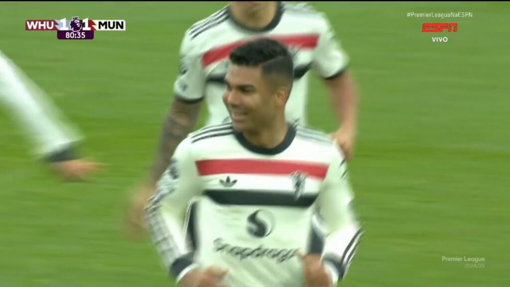 Casemiro Goal | West Ham vs Manchester United 1-1 Highlights | Premier League 2024/25