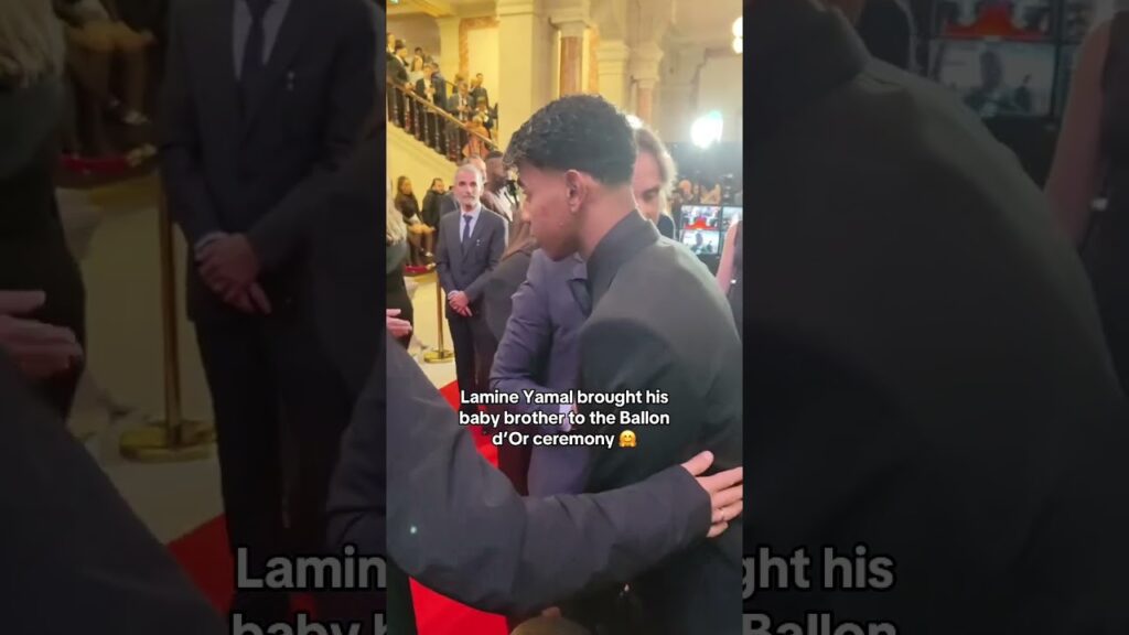 Lamine Yamal’s first Ballon d’Or ceremony 🤩