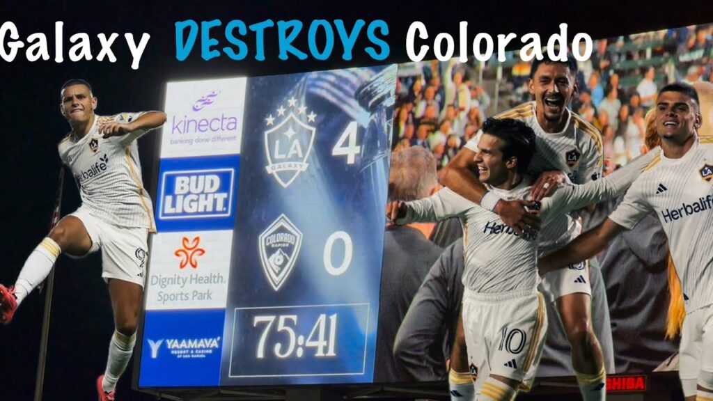 LA Galaxy vs Colorado Rapids Playoff Showdown! 5-0 Victory Ignites Fans @ Dignity Health Sports Park