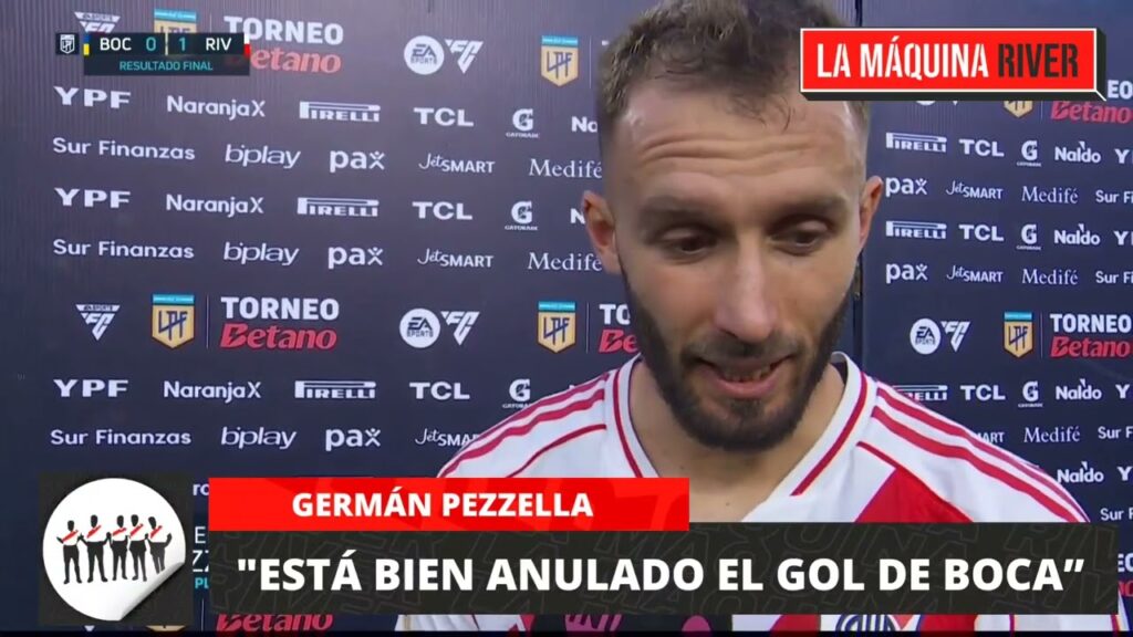 PEZZELLA: "ESTÁ BIEN ANULADO EL GOL DE BOCA"