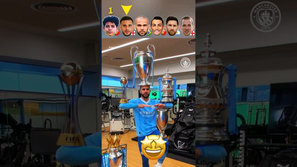 Ronaldo VS Messi VS Dani Alves - Trophies Challenge 🏆