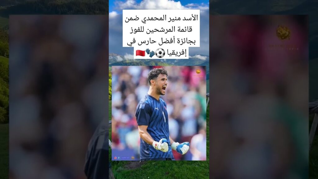 الأسد منير المحمدي ضمن قائمة المرشحين للفوز بجائزة أفضل حارس في إفريقيا ⚽🧤🇲🇦