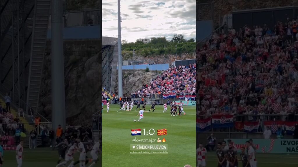 Lovro Majer Amazing freekick Vs Macedonia 🇲🇰 #croatia