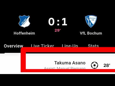 Takuma Asano Goal Vs Hoffenheim | Hoffenheim Vs VfL Bochum | 0-1 |