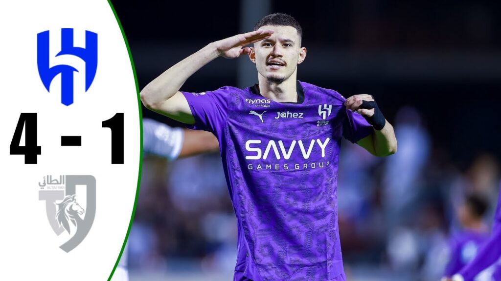 Al Hilal vs Al Tai 4-1 - All Goals And Highlights - 2024