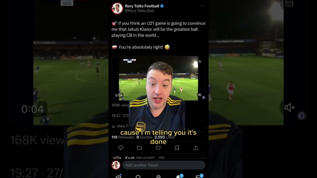 🇵🇱 Jakub Kiwior - Best Ball-Playing CB in the World! #arsenal #arsenalfc