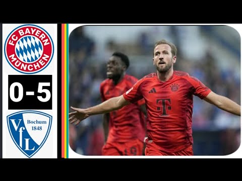 ملخص مباراة بايرن ميونخ و بوخوم اليوم  5-0 / أهداف مباراة بايرن ميونخ و بوخوم اليوم الدوري الألماني