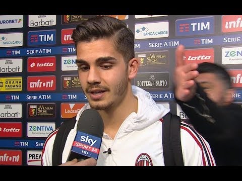 ANDRE SILVA INTERVISTA SKYSPORT MILAN CHIEVO 3-2 ANDRE SILVA INTERVISTA SKYSPORT MILAN CHIEVO 3-2