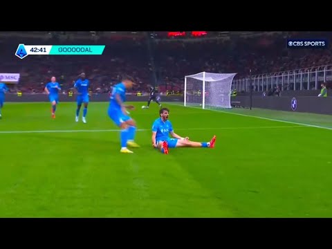 Khvicha Kvaratskhelia goal vs AC Milan | AC Milan vs Napoli highlights | Mathias Olivera assists
