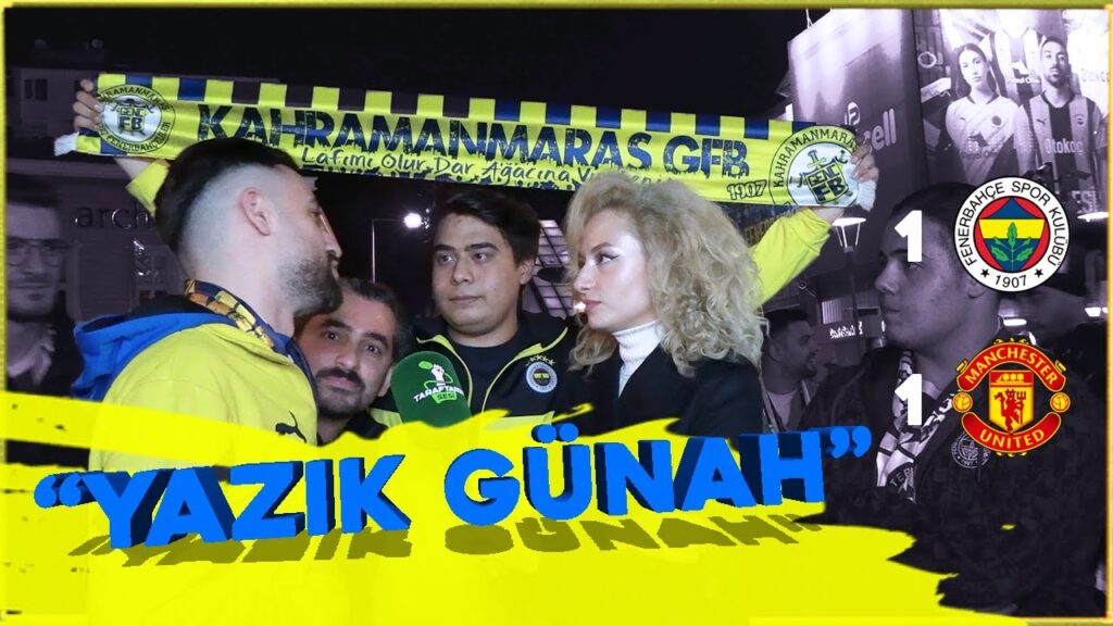 Fenerbahçe 1 - 1 Manchester United Maçı Taraftarın Sesi | YAZIK GÜNAH  #taraftarınsesi #fenerbahçe
