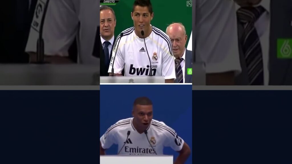 Cristiano Ronaldo in 2009: “Uno, dos, tres…HALA MADRID!” Kylian Mbappé 15 years later... 🗣