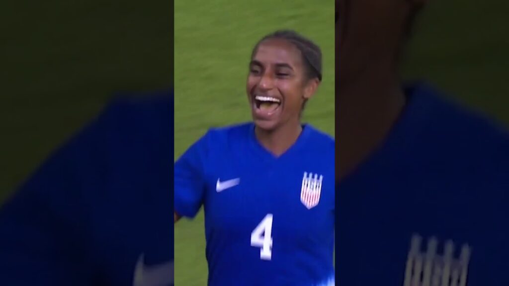 It didn't take long for Naomi Girma to get her second international goal 😤