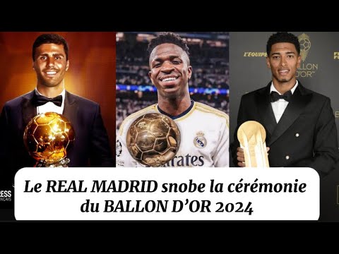 Le Real Madrid par son boycott à la cérémonie du ballon d’or devrait avoir honte même si Vinicius a…