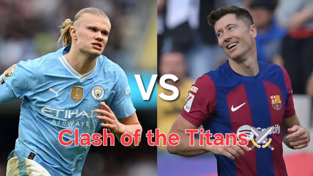 FIFA 24 - Barcelona vs Manchester City Ft. haaland, Lewandowski | UEFA Champions League