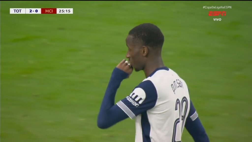 Pape Matar Sarr Goal | Tottenham vs Manchester City 2-1 Highlights | EFL Cup, Carabão 2024/25