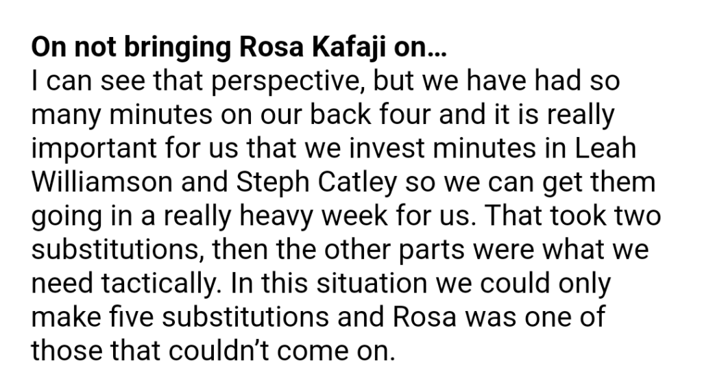 Jonas' reason for not bringing Kafaji on