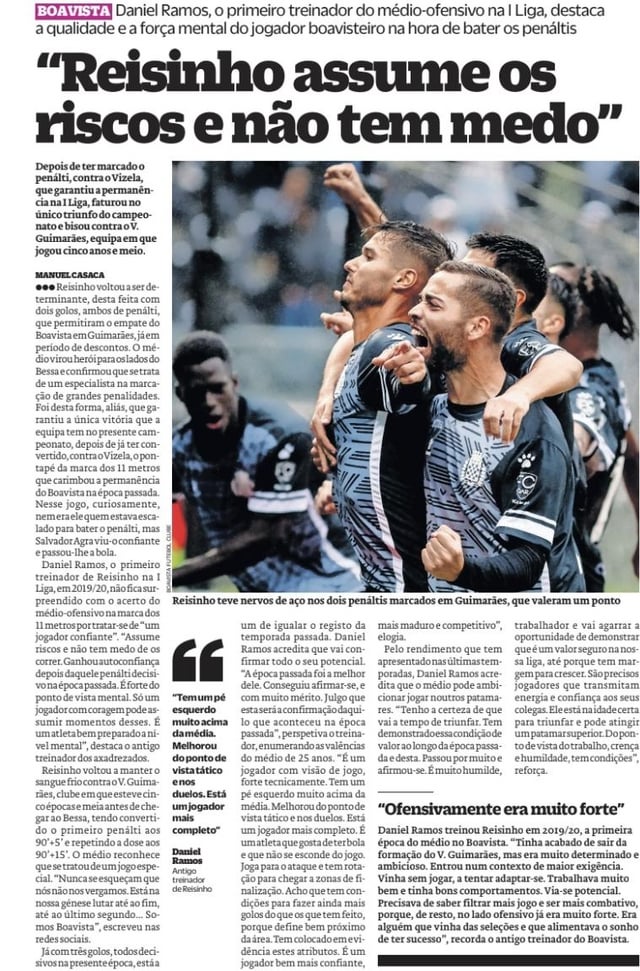 Boavista na imprensa desportiva - 08/10/2024