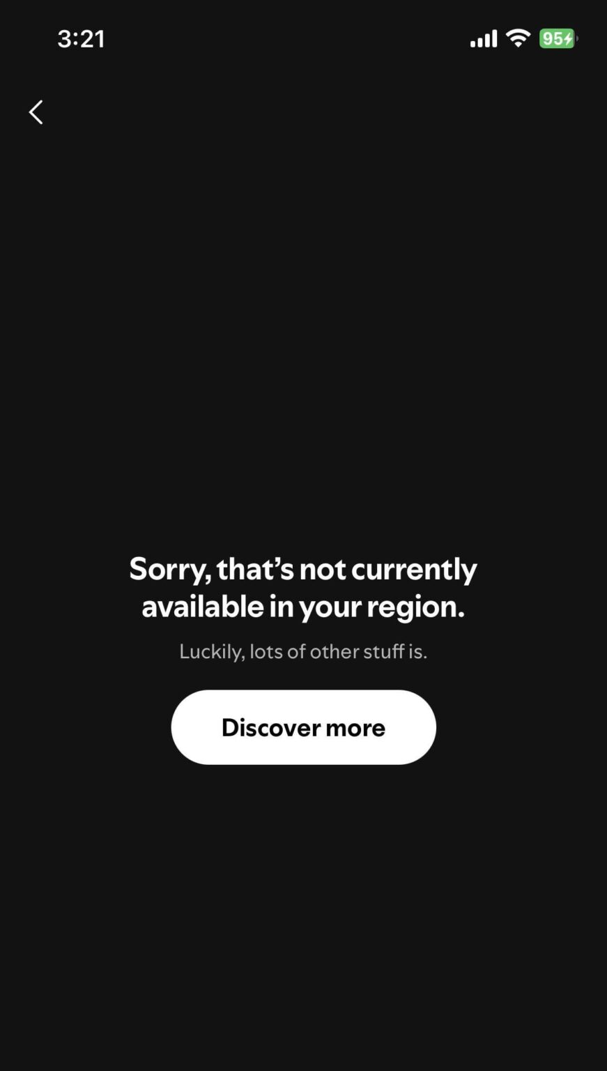 Blades Pod Regional Blackout?