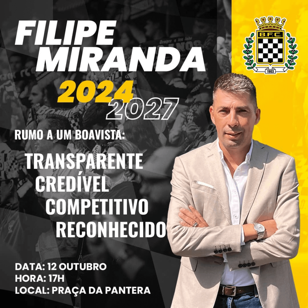 Apresentação do programa eleitoral da lista de Filipe Miranda a 12 de outubro, na Praça da Pantera