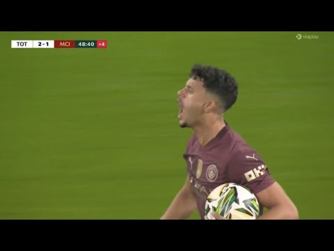 Matheus Nunes Goal, Tottenham vs Manchester City (2-1) All Goals and Extended Highlights