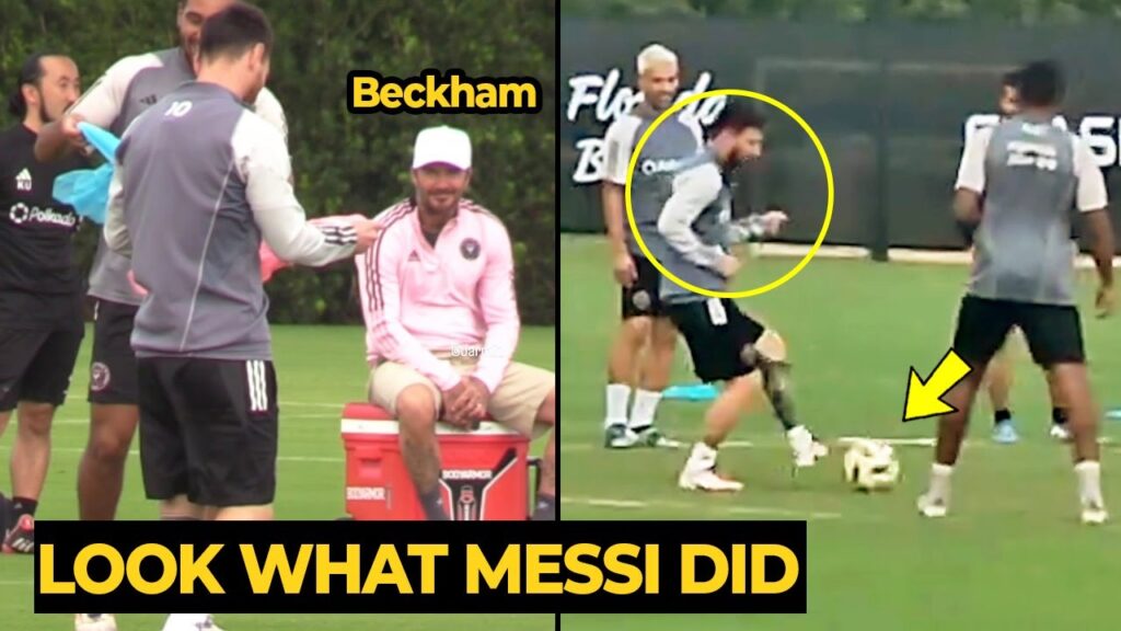 Beckham enjoying MESSI skills during training ahead Atlanta United | Football News Today Beckham enjoying MESSI skills during training ahead Atlanta United | Football News Today