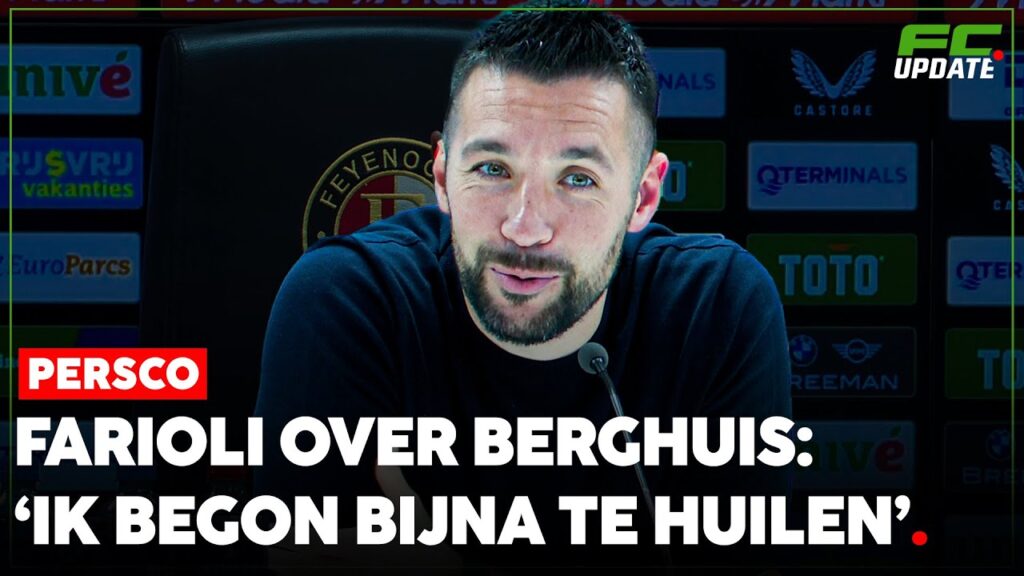 Ajax-trainer Farioli geraakt door speech Berghuis: 'Ik begon bijna te huilen' | FCUpdate Persco