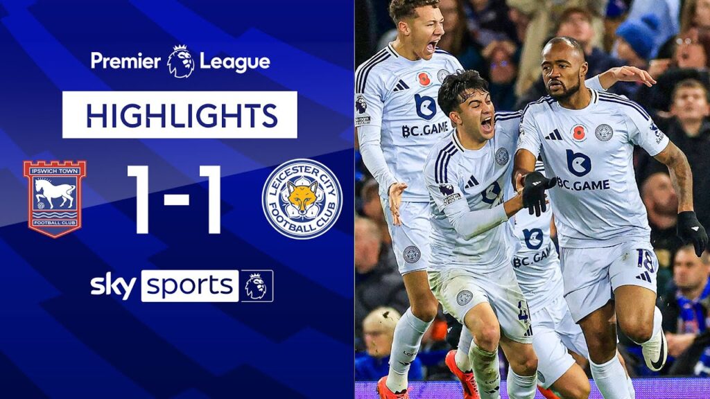 Ayew scores 94th min equaliser! ⏰ | Ipswich 1-1 Leicester | Premier League highlights