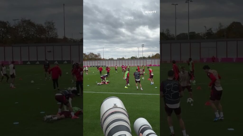Und plötzlich lag Guerreiro im Abschlusstraining der Bayern auf dem Boden 😁 #shorts #sport1