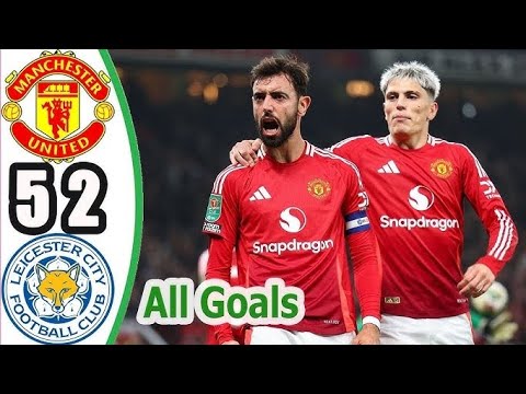 RUUD'S FIRST WIN|Manchester united vs Leicester city 5-2|extended highlights