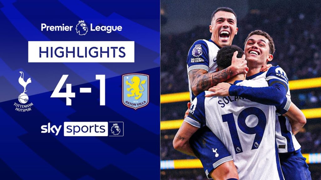 SUPER Solanke strikes twice for Spurs 🔥 | Tottenham 4-1 Aston Villa | EPL Highlights