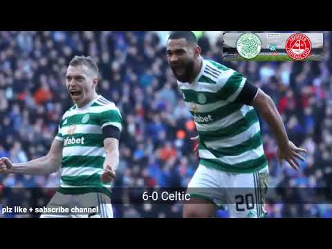 Celtic vs Aberdeen 6-0 Résultats | Scottish League Cup | Aberdeen vs Celtic Match