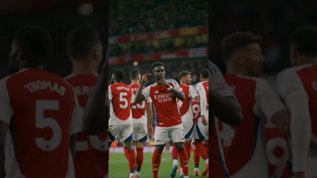 SAKA'S GOAL IN SLO MO 😍