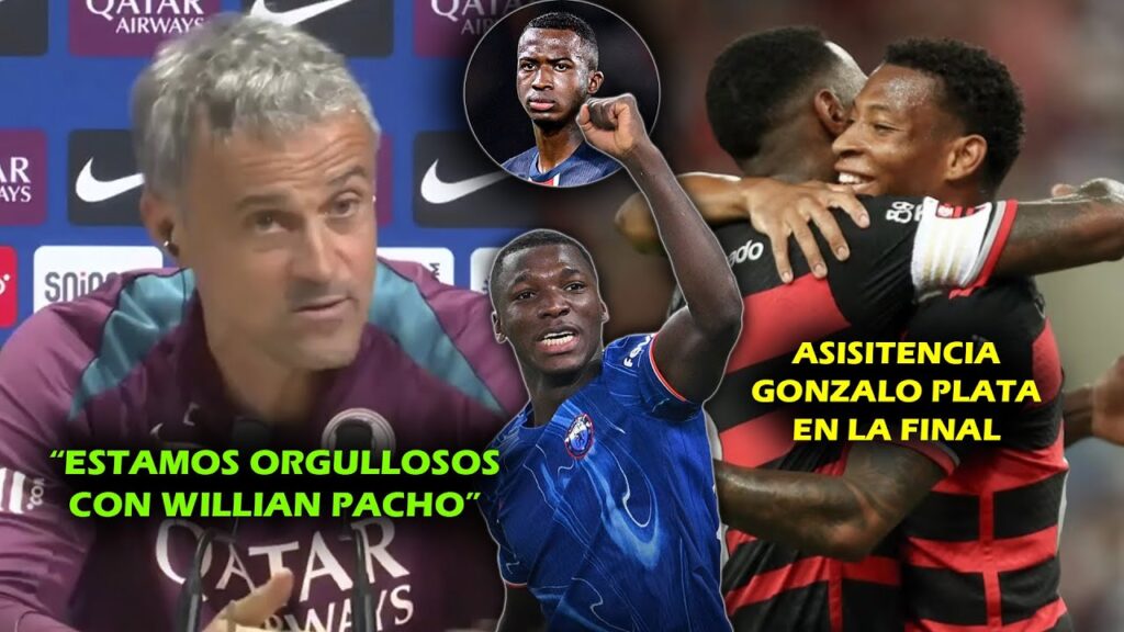 GOLAZO DE MOISÉS CAICEDO VS MANCHESTER UNITED 🔥 | LUIS ENRIQUE ELOGIÓ A PACHO  | ASISTENCIA G. PLATA