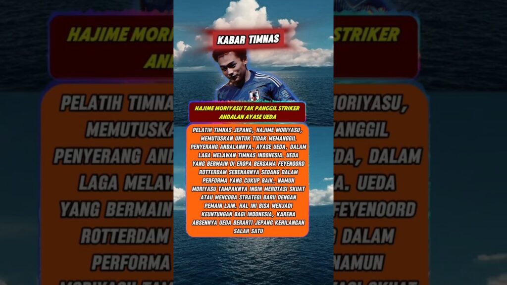 Hajime moriyasu tak panggil striker andalan mereka #timnasindonesia #beritabola